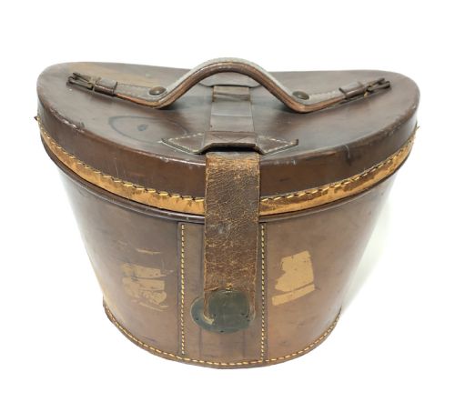 fig 1. Antique Silk Top Hat in Leather Case