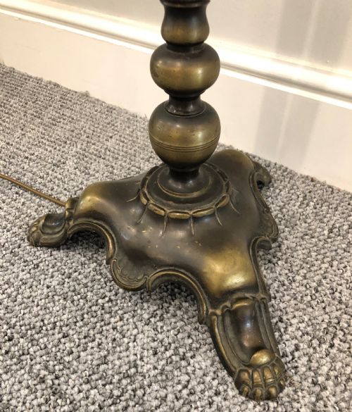 fig 2. Pair of Antique Brass Metal Reading Lamps