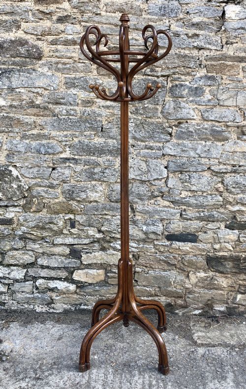 Large Vintage Bentwood Hat and Coat Stand
