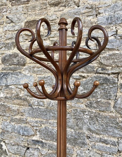 fig 1. Large Vintage Bentwood Hat and Coat Stand