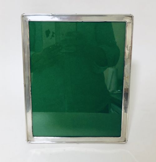 fig 2. Large Antique 1923 Sterling Silver Photo Frame