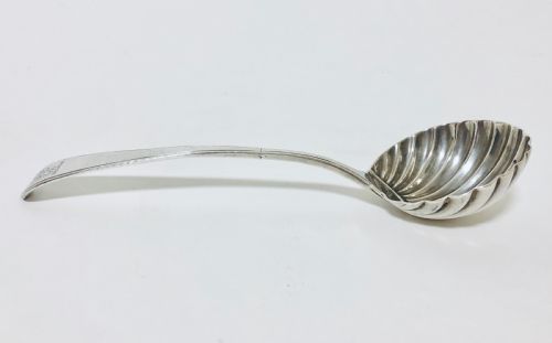 Georgian Solid Sterling Silver Scallop Design Ladle 1773