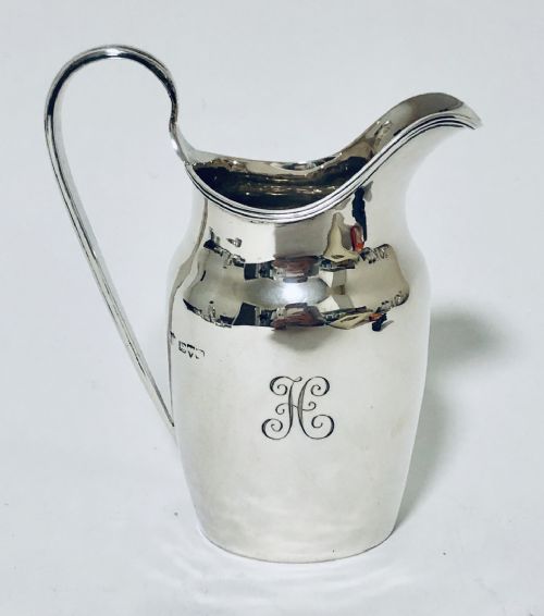 fig 1. Antique Solid Silver Cream Milk Jug Chester 1912