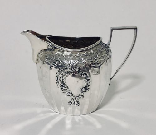 fig 2. Quality Antique 3 Piece Solid Silver Tea Set