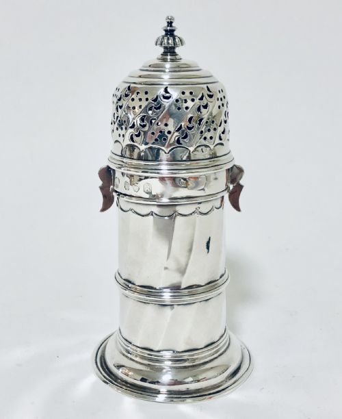 Victorian Britannia Solid Silver Sugar Shaker Caster 1893