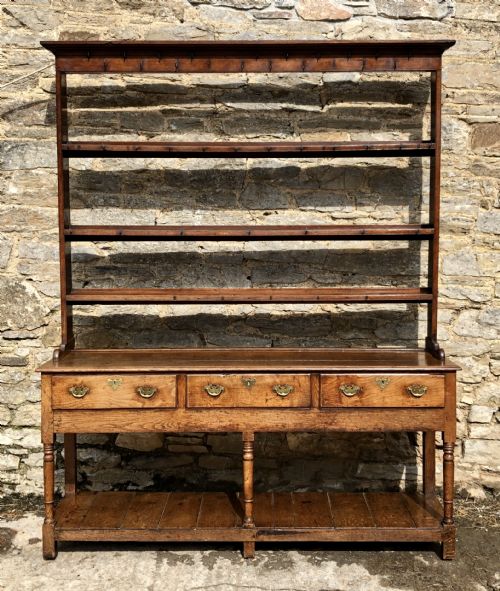 Georgian Oak Potboard Dresser
