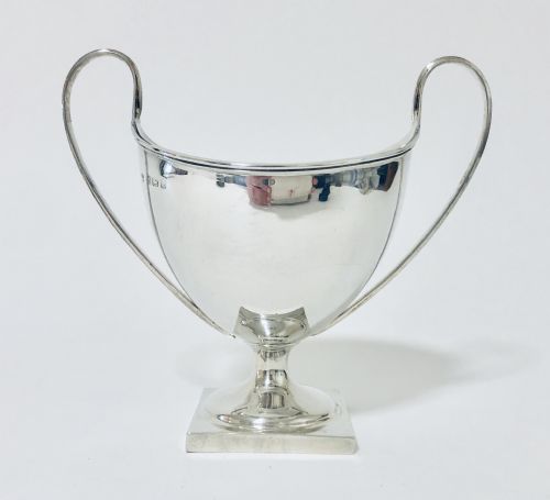 Antique Solid Sterling Silver Twin Handled Cup