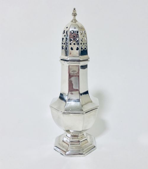 Antique Solid Silver Sugar Shaker Caster
