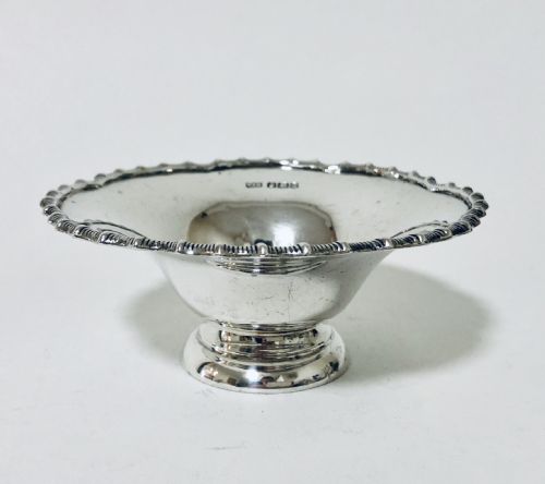 fig 1. Small Antique Solid Silver Bowl Dish