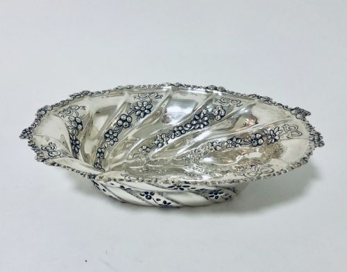 Large Victorian Solid Silver Dish Bowl
