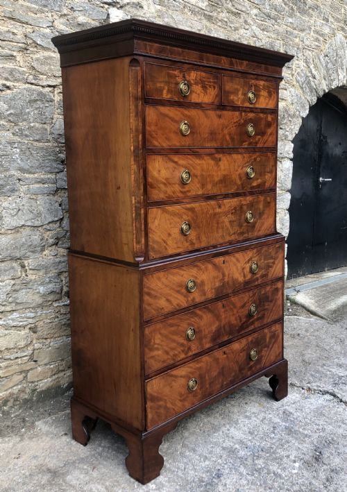 fig 2. Georgian Mahogany Chest on Chest