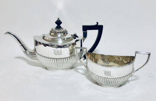 Antique Solid Sterling Silver Tea Set