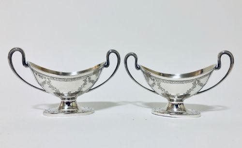 Pair of Victorian Solid Silver Salt Cellars