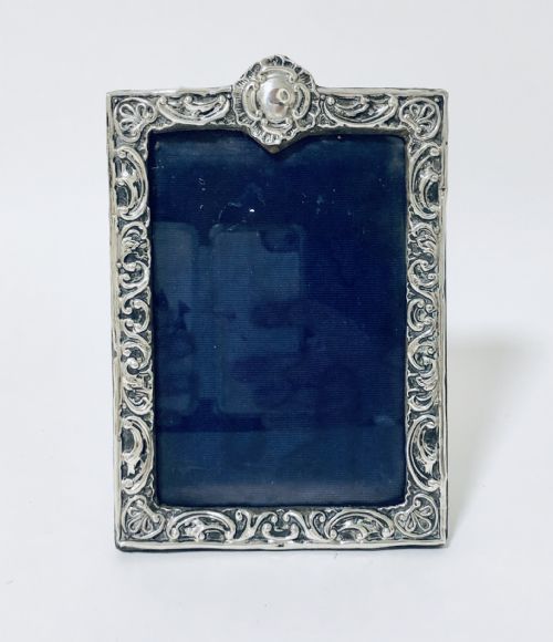 fig 1. Victorian Solid Silver Photo Frame