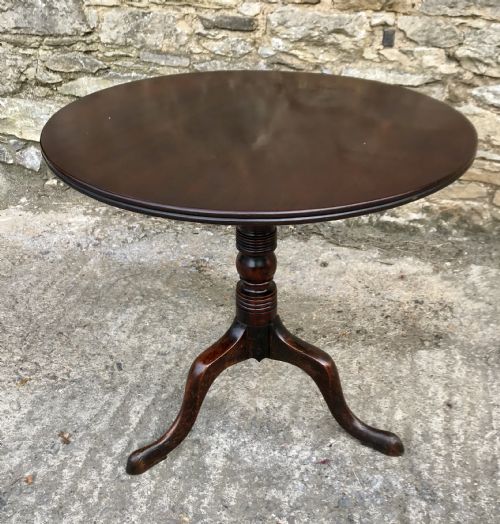 Georgian Mahogany Tilt Top Occasional Table