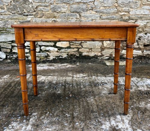 fig 2. Faux Bamboo Pine Console Table