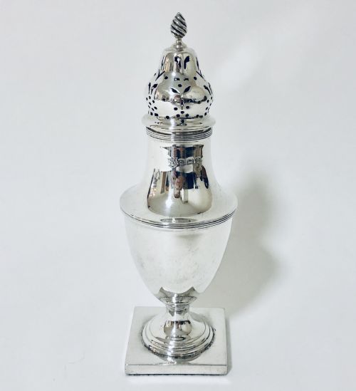 Antique Solid Sterling Silver Sugar Shaker Caster