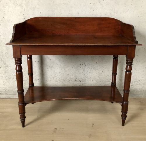 Victorian Mahogany Washstand Side Table
