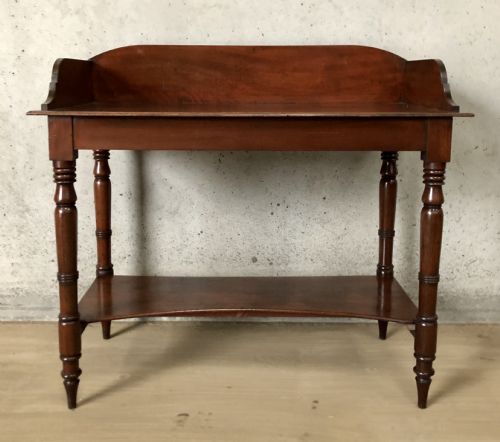 fig 2. Victorian Mahogany Washstand Side Table