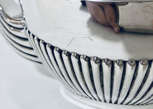 fig 1. Edwardian Solid Sterling Silver Bachelors Tea Set