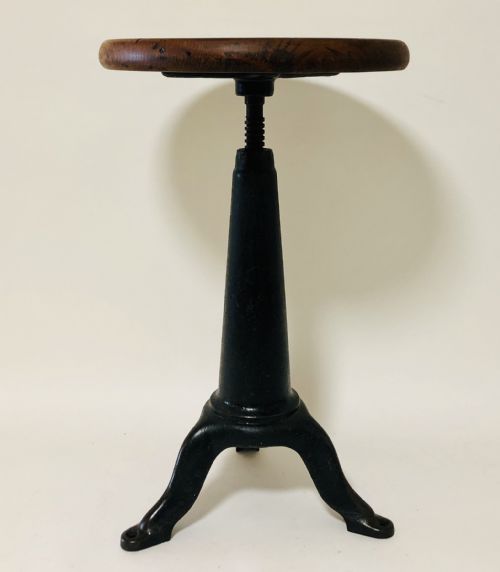 Original Antique Industrial Factory Sewing Machinists Stool