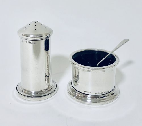 Art Deco Solid Silver Salt and Pepper