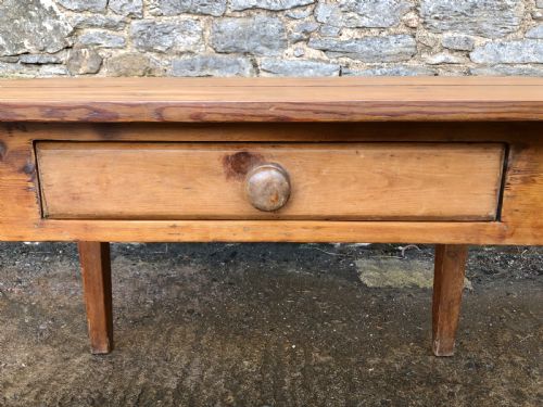 fig 2. Antique Pine Farmhouse Dining Table