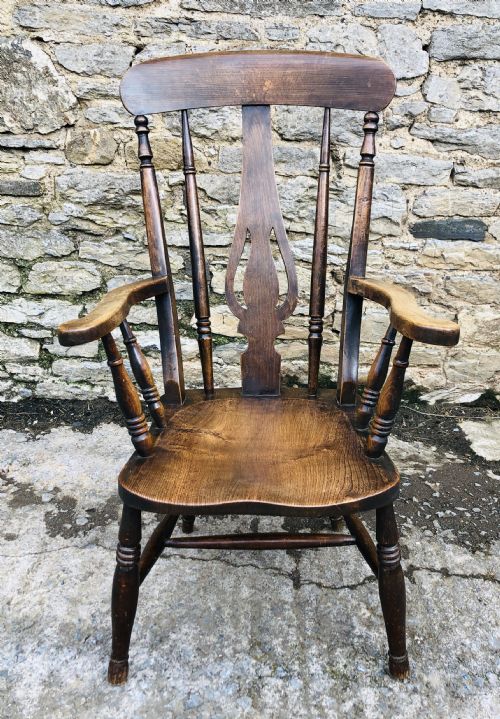 fig 1. Antique Windsor Farmhouse Chair