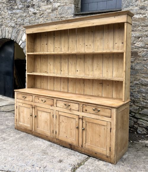 fig 1. Huge Antique Georgian Pine Dresser