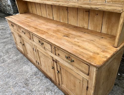 fig 2. Huge Antique Georgian Pine Dresser