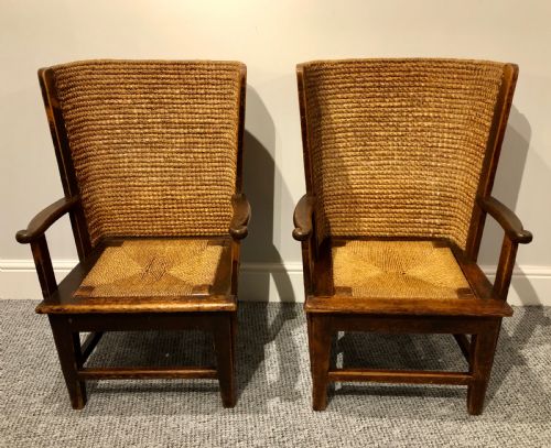 Pair of Small Antique Orkney Chairs