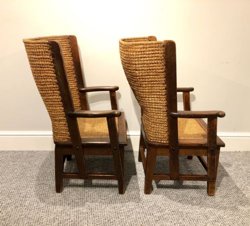 fig 3. Pair of Small Antique Orkney Chairs