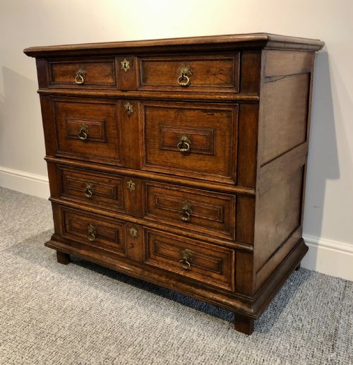 fig 2. 17th Century Oak Chest of Drawers