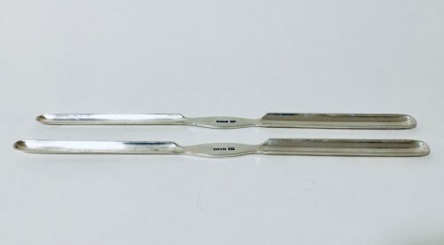 Pair of Antique Solid Sterling Silver Marrow Scoops