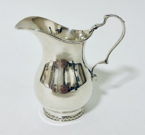 Antique Solid Sterling Silver Milk Cream Jug 1903 Chester