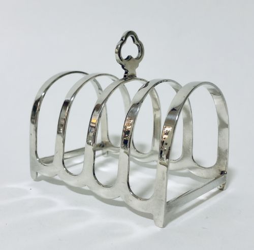 Antique Solid Sterling Silver Toast Rack