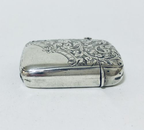 fig 1. Victorian Solid Silver Vesta Case