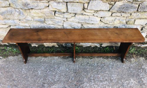 Large Antique 6ft Fruitwood Bench