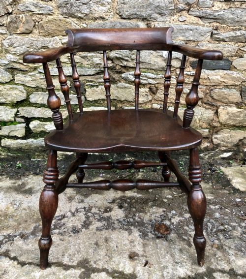 fig 1. Antique Smokers Bow Armchair
