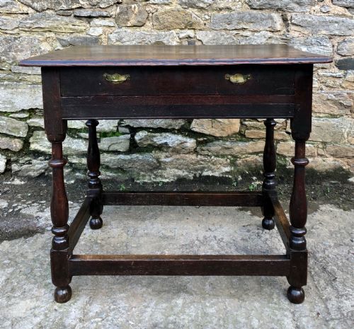fig 1. 18th Century Oak Side Table