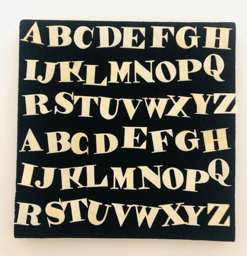 Complete Set of Bone Prisoner of War Spelling Alphabet Letters