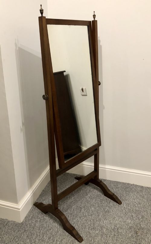 Antique Edwardian Cheval Mirror