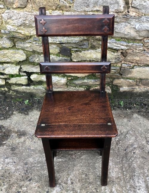 fig 1. Antique Victorian Mahogany Metamorphic Library Step Chair