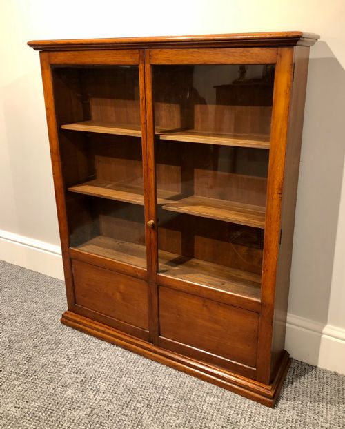 fig 1. Narrow Antique Mahogany Display Cabinet