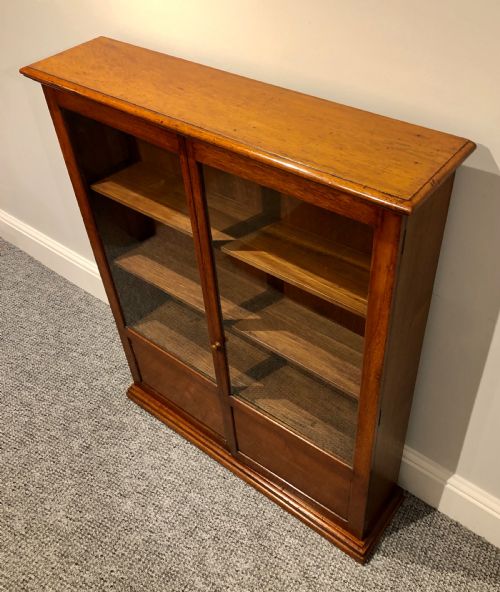 fig 2. Narrow Antique Mahogany Display Cabinet