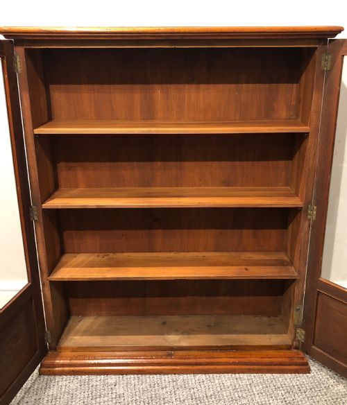 fig 3. Narrow Antique Mahogany Display Cabinet