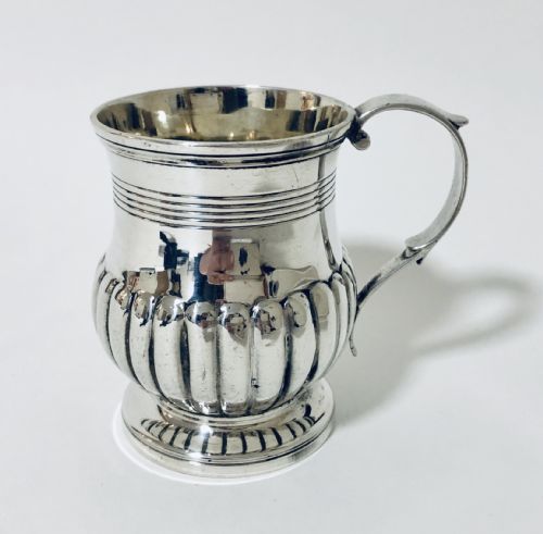 Georgian Solid Sterling Silver Christening Cup