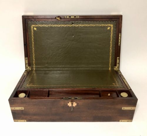 Victorian Mahogany Writing Slope with Secret Drawers