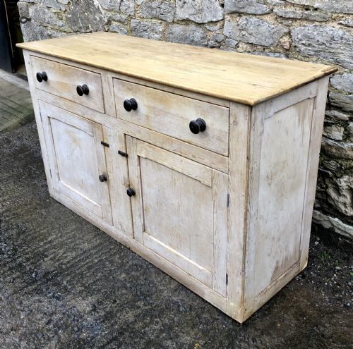 fig 2. Large Victorian Stripped Pine Dresser Base