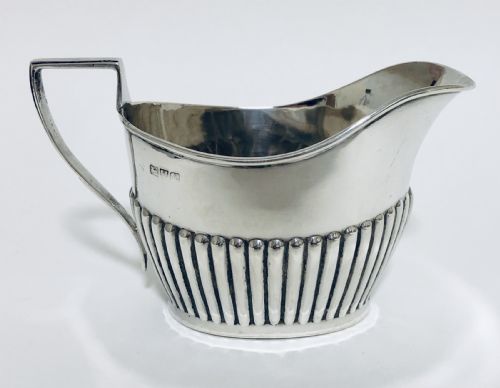 Antique Solid Sterling Silver Milk Cream Jug